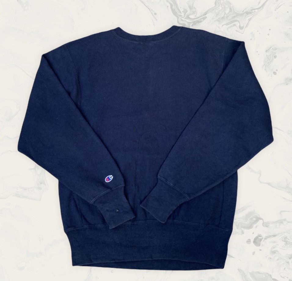 Champion × Vintage Rare! Vintage 1990s Champion Reverse Weave Big Logo Size L / US 10 / IT 46 - 2 Thumbnail