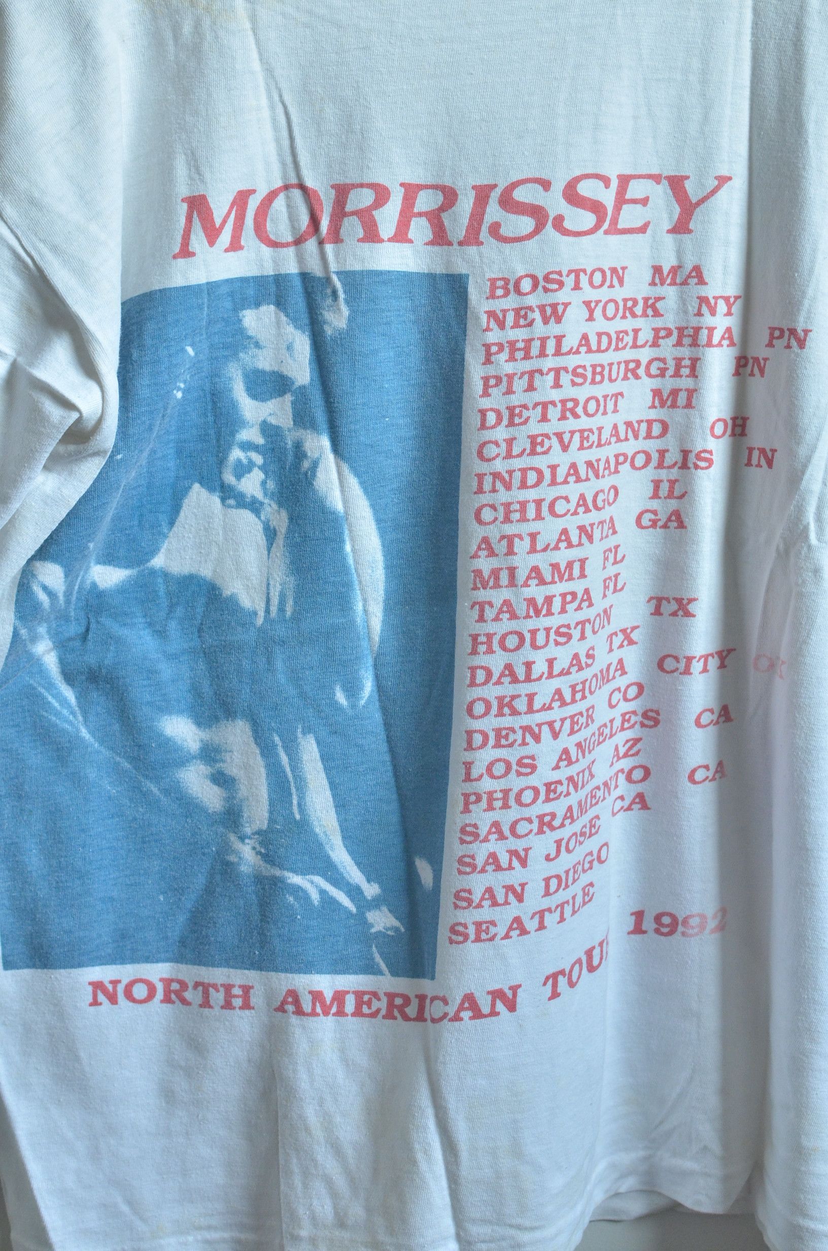 Band Tees TRUE VINTAGE MORRISSEY YOUR ARESENAL 1992 TOUR SHIRT Size US M / EU 48-50 / 2 - 5 Thumbnail