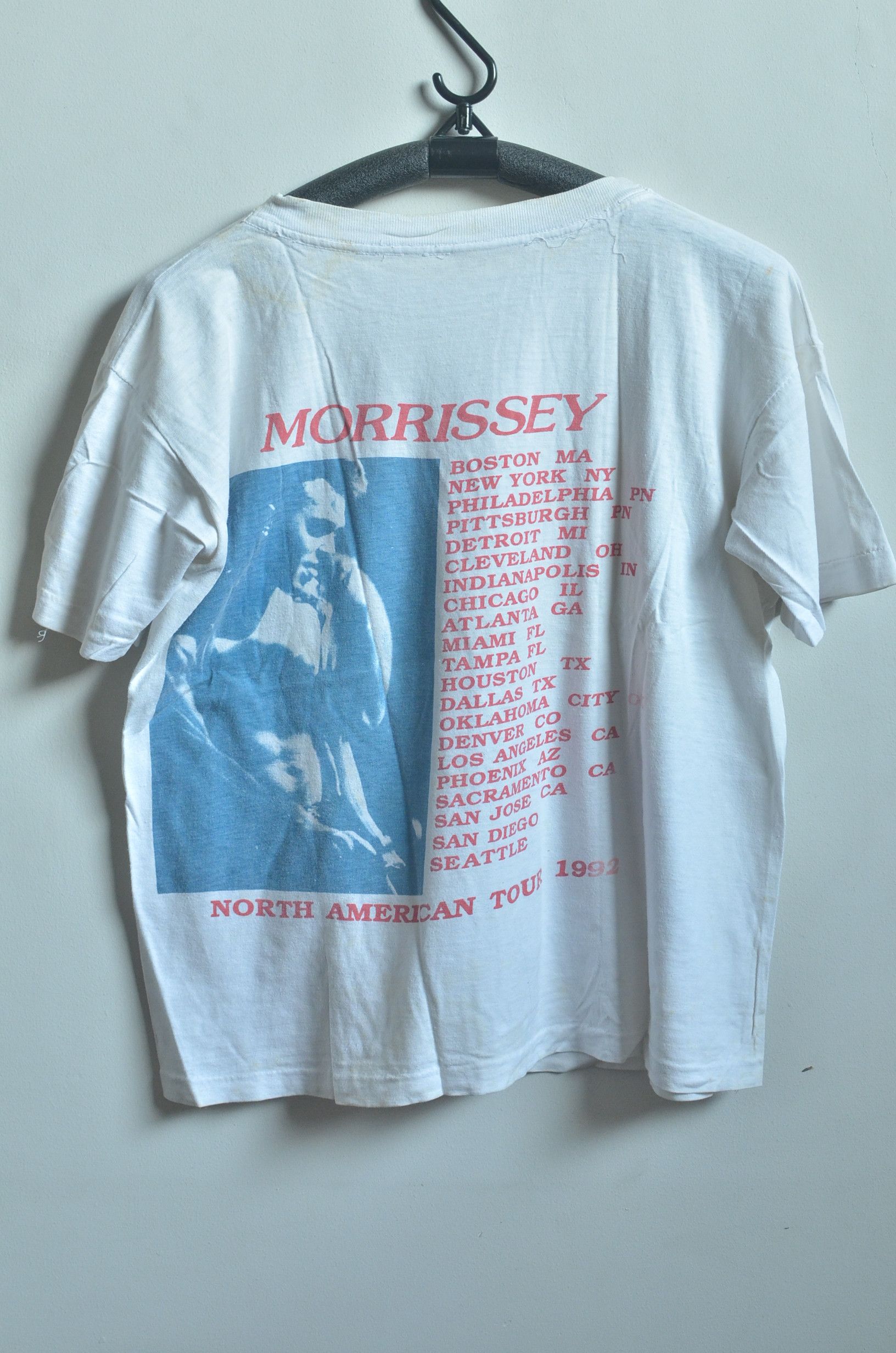 Band Tees TRUE VINTAGE MORRISSEY YOUR ARESENAL 1992 TOUR SHIRT Size US M / EU 48-50 / 2 - 4 Thumbnail