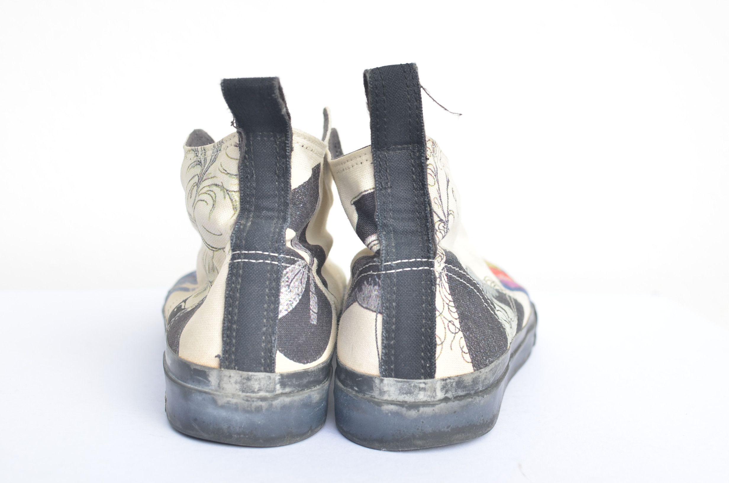 Yohji Yamamoto Y's by Yohji Yamamoto high top distressed sneakers Size US 7 / IT 37 - 2 Thumbnail