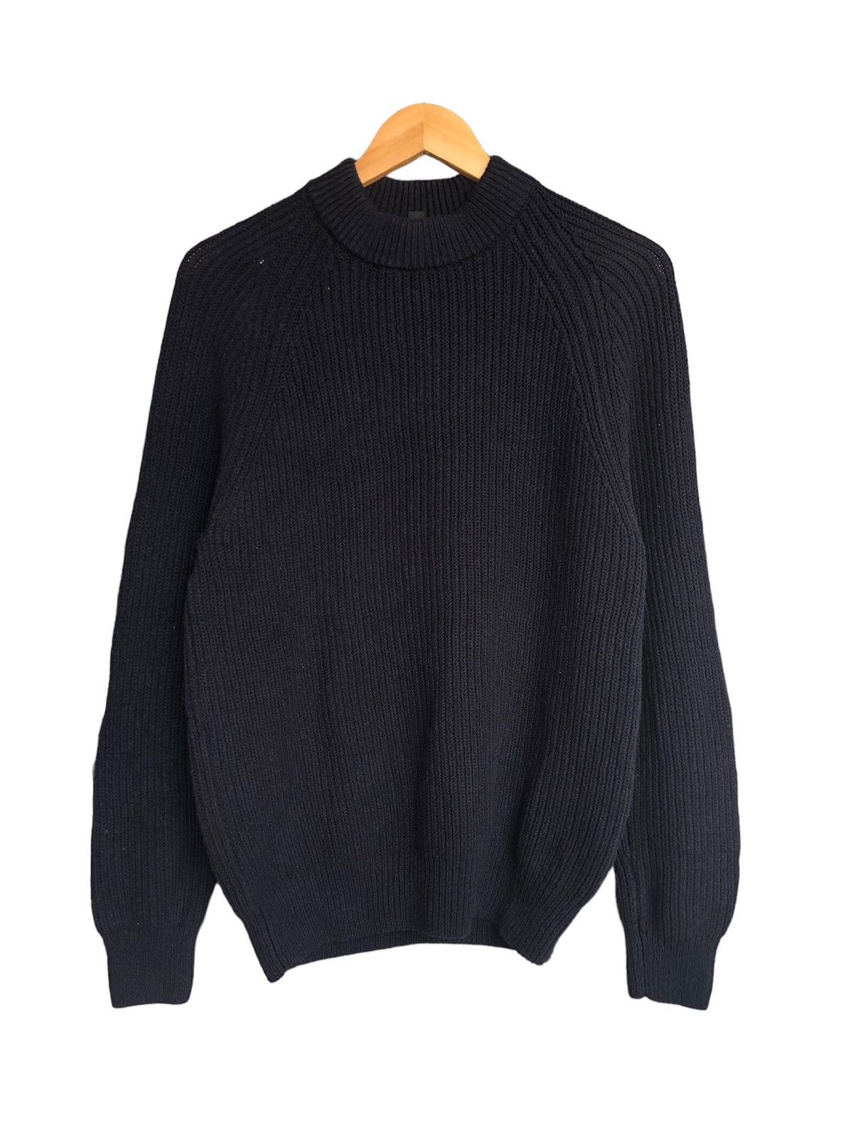 image of Avant Garde x Uniqlo Vintage Uniqlo Minimalist Knitwear Blue Like Yohji Yamamoto in Dark Blue (Size