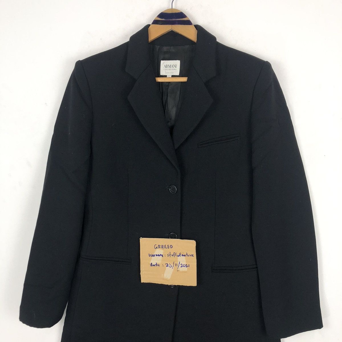Armani Vintage 90s Armani Collezioni Antinea Overcoat Size US XS / EU 42 / 0 - 16 Thumbnail
