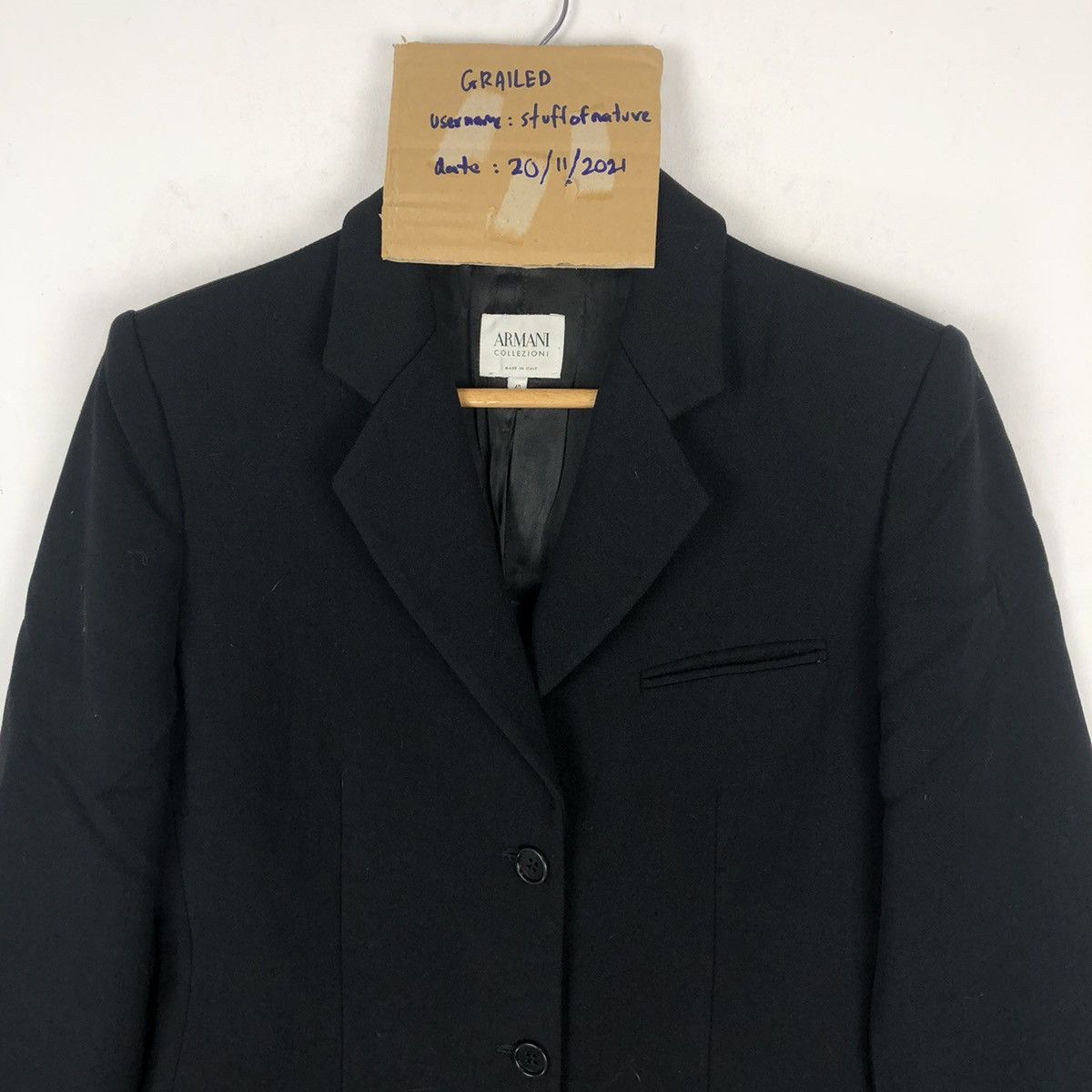 Armani Vintage 90s Armani Collezioni Antinea Overcoat Size US XS / EU 42 / 0 - 15 Thumbnail