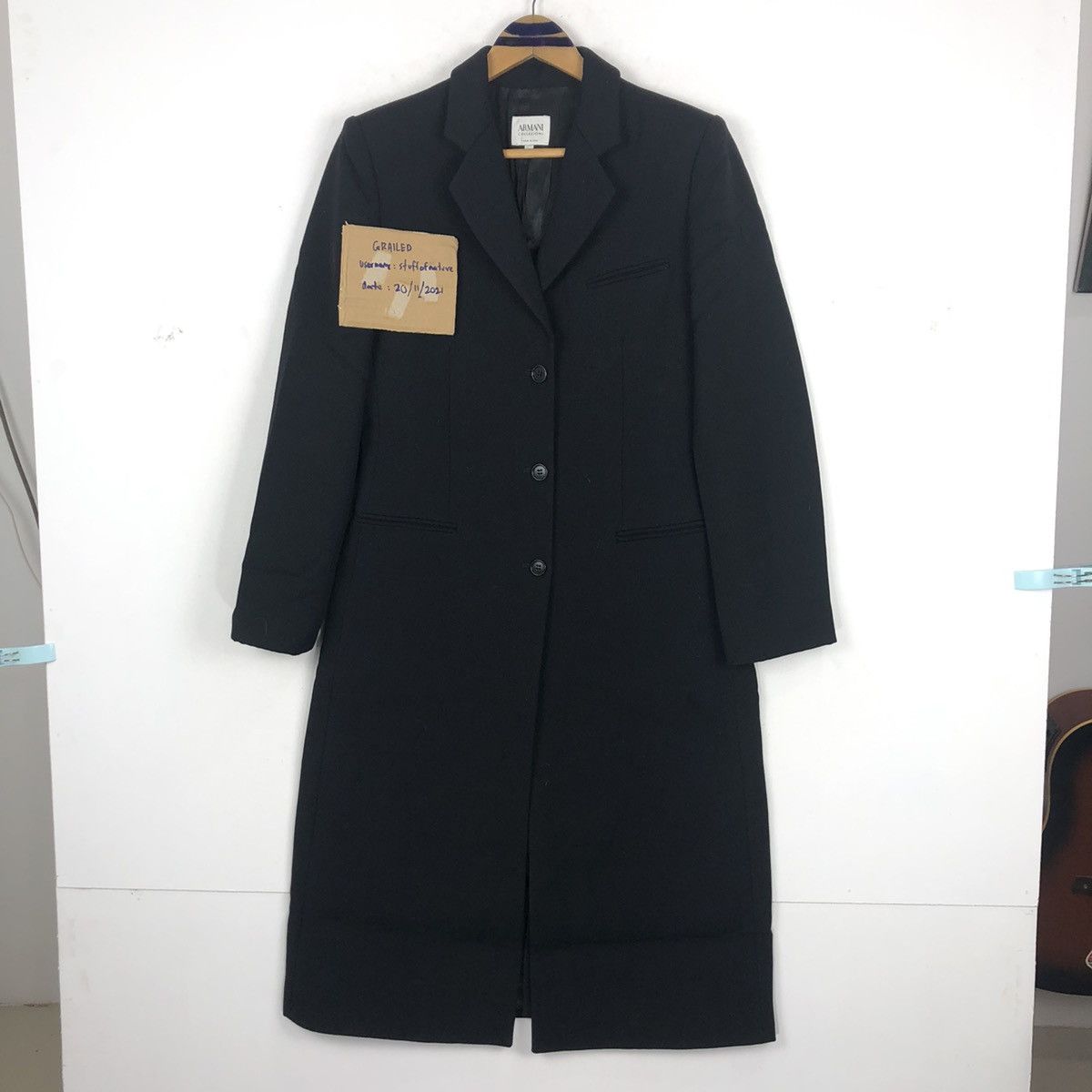 Armani Vintage 90s Armani Collezioni Antinea Overcoat Size US XS / EU 42 / 0 - 12 Thumbnail