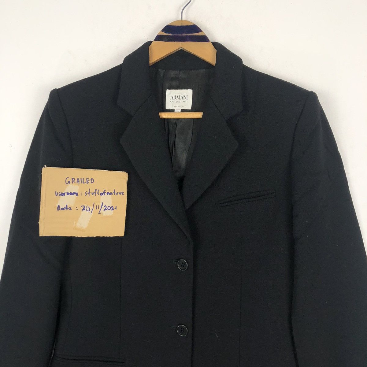 Armani Vintage 90s Armani Collezioni Antinea Overcoat Size US XS / EU 42 / 0 - 14 Thumbnail