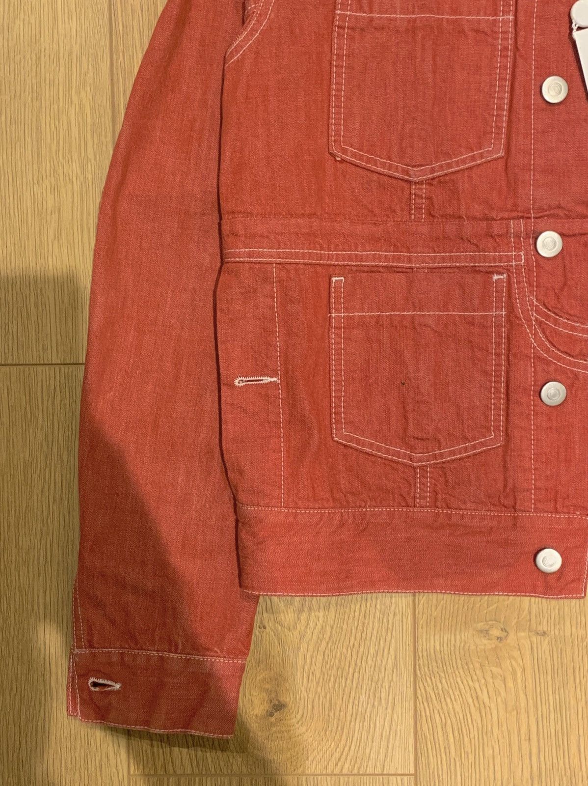 Maison Margiela Margiela Deconstructed Dusty Pink Denim Jacket Size US M / EU 48-50 / 2 - 4 Thumbnail