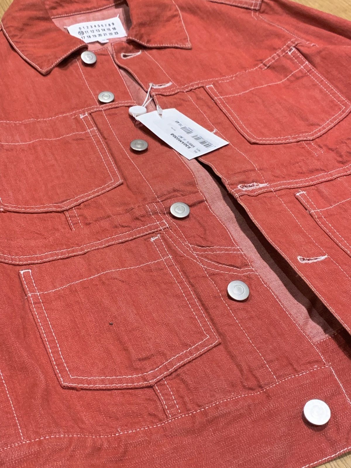 Maison Margiela Margiela Deconstructed Dusty Pink Denim Jacket Size US M / EU 48-50 / 2 - 5 Thumbnail