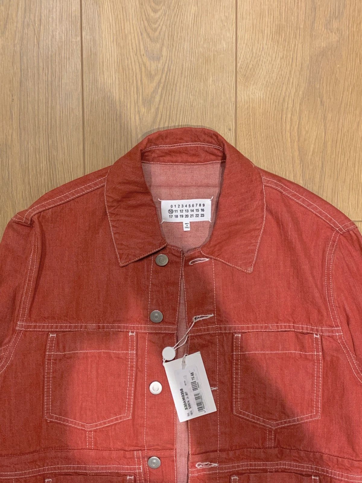 Maison Margiela Margiela Deconstructed Dusty Pink Denim Jacket Size US M / EU 48-50 / 2 - 3 Thumbnail