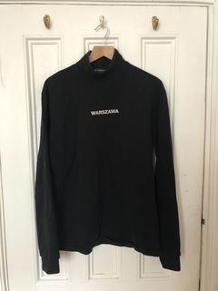 MISBHV Black Monogram Half-Zip Turtleneck MISBHV