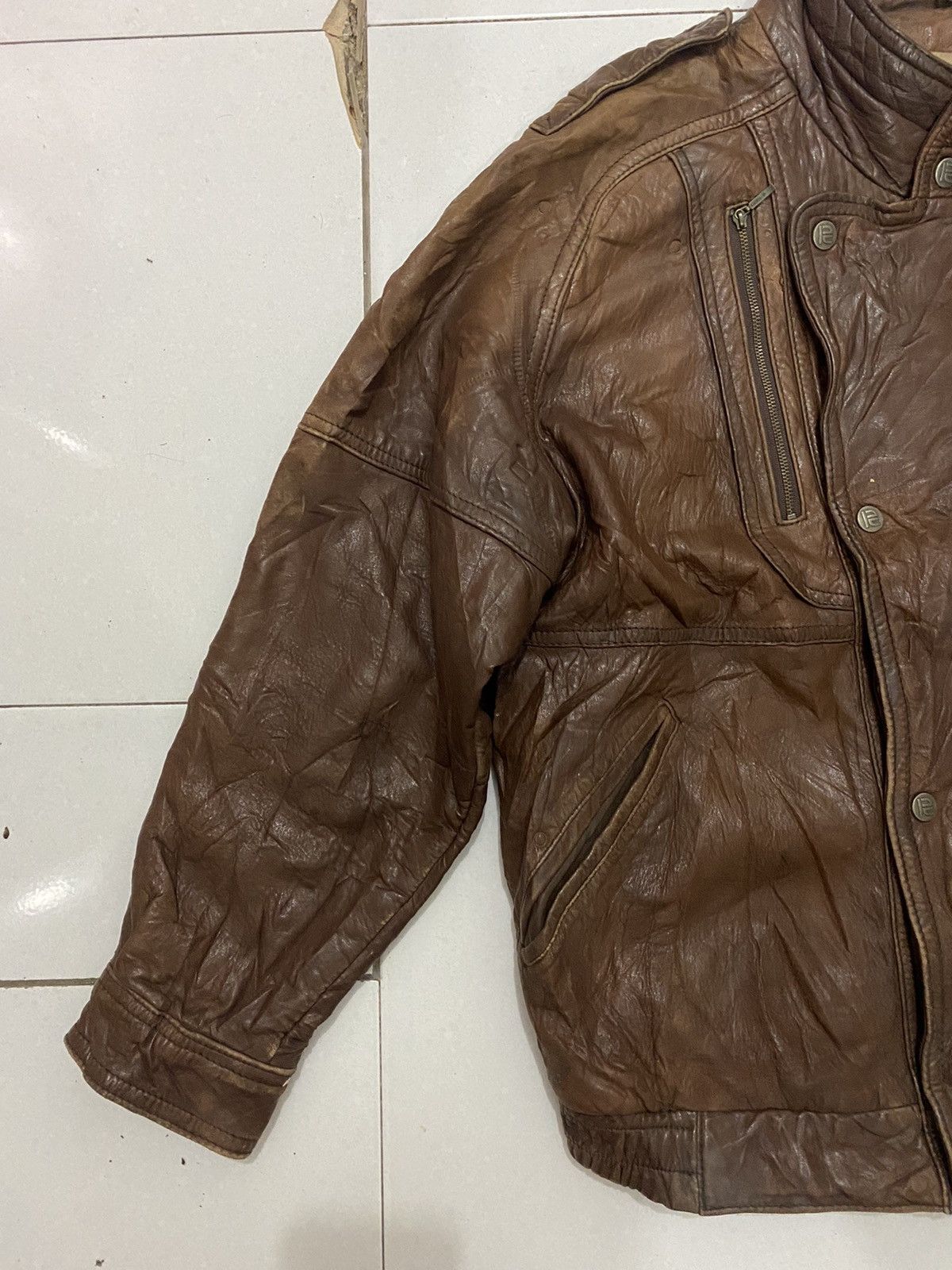 Vintage 90's Robert Comstock Genuine Leather Jacket Size US M / EU 48-50 / 2 - 6 Thumbnail