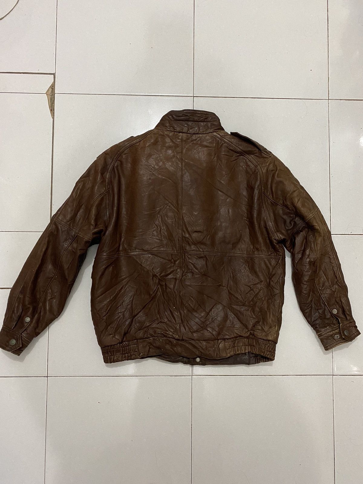Vintage 90's Robert Comstock Genuine Leather Jacket Size US M / EU 48-50 / 2 - 10 Thumbnail