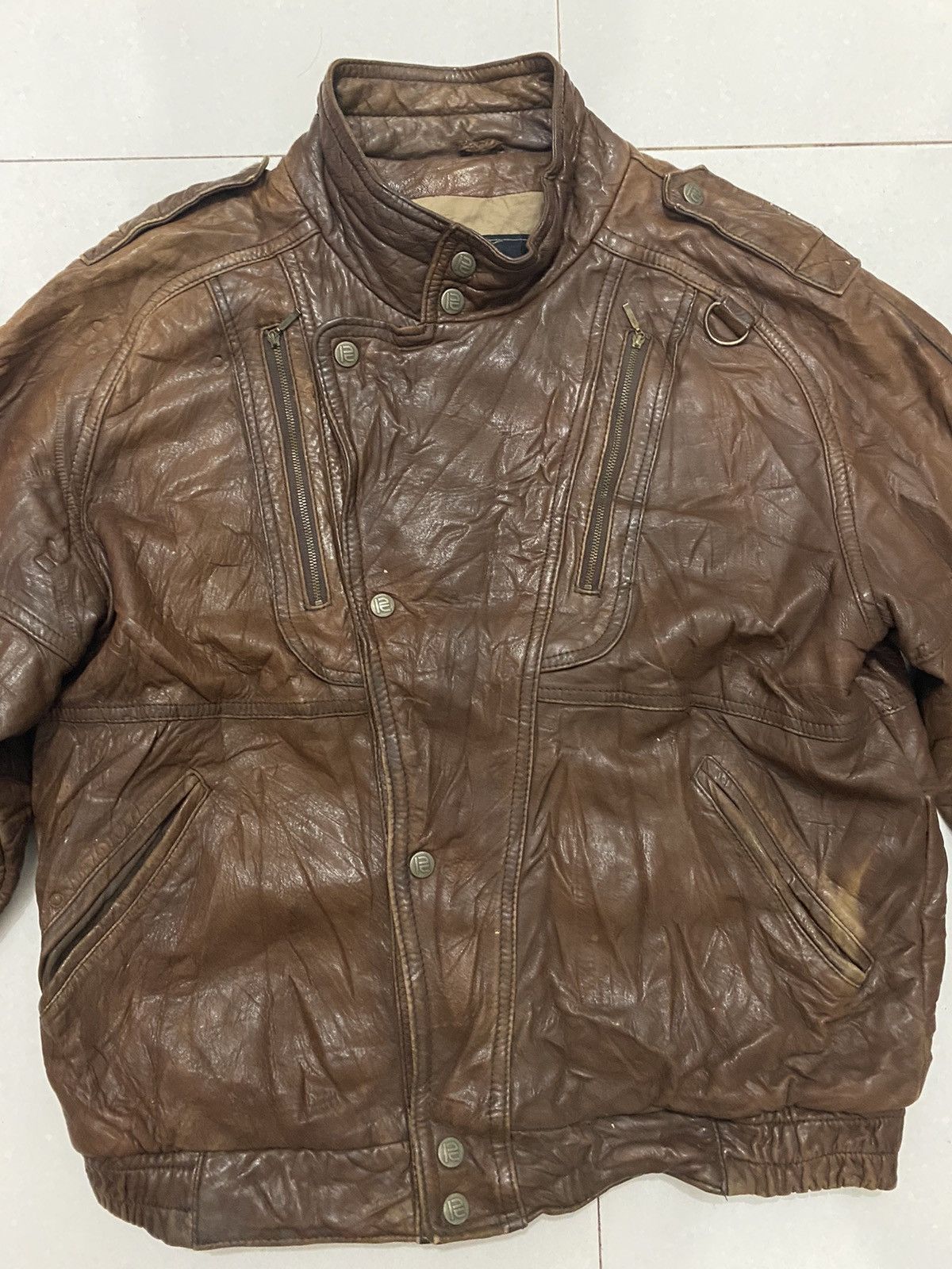 Vintage 90's Robert Comstock Genuine Leather Jacket Size US M / EU 48-50 / 2 - 3 Thumbnail
