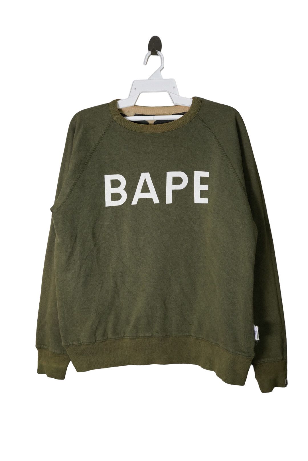 Bape × Nigo BAPE Reversible Spell Out Camouflage Sweatshirt Size US M / EU 48-50 / 2 - 2 Thumbnail
