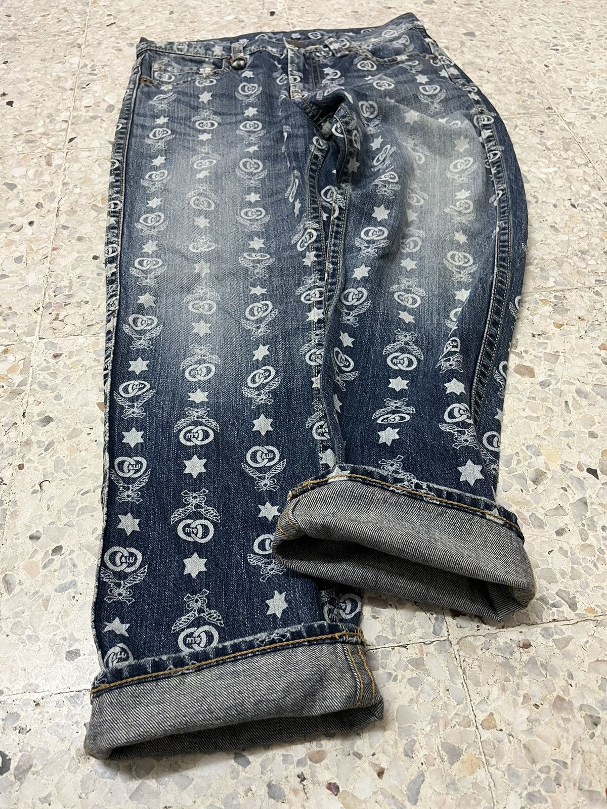 Japanese Brand Japanese brand fullprint Co & Lu rare design Size US 31 - 6 Thumbnail