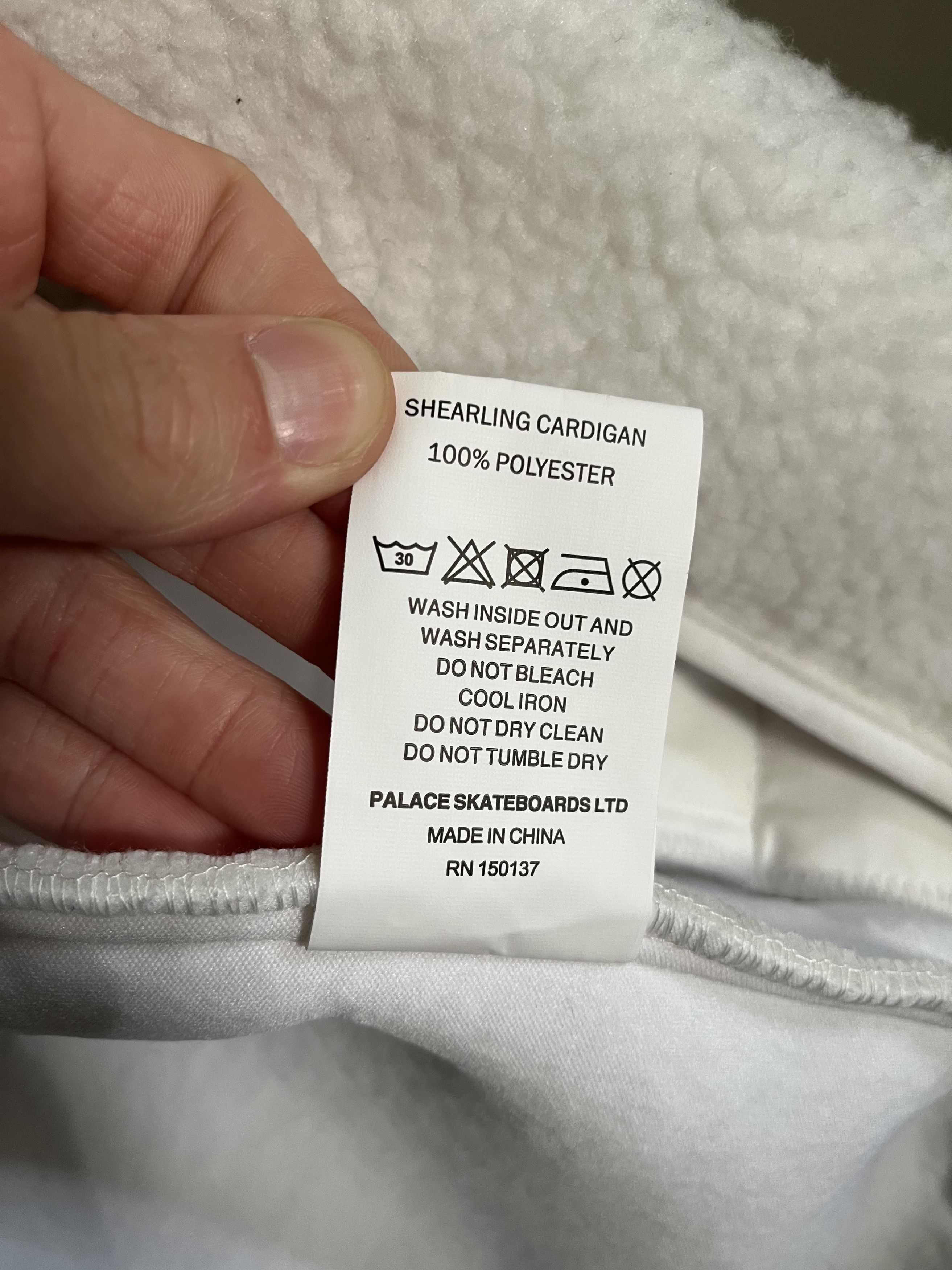 Palace PALACE SHEARLING CARDIGAN Size US L / EU 52-54 / 3 - 6 Thumbnail