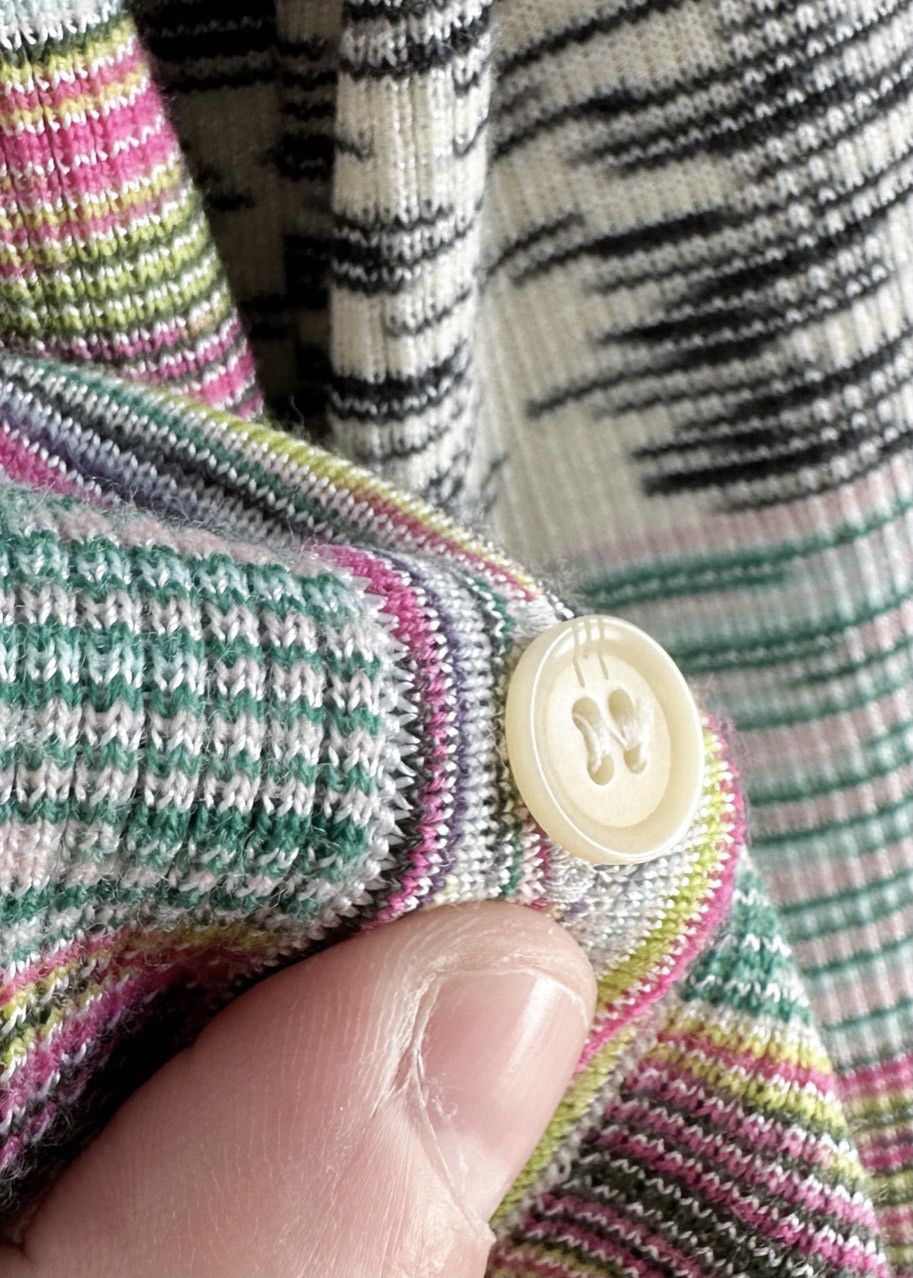 Missoni M Missoni Pink Multi Stripes Cardigan Size M / US 6-8 / IT 42-44 - 5 Thumbnail
