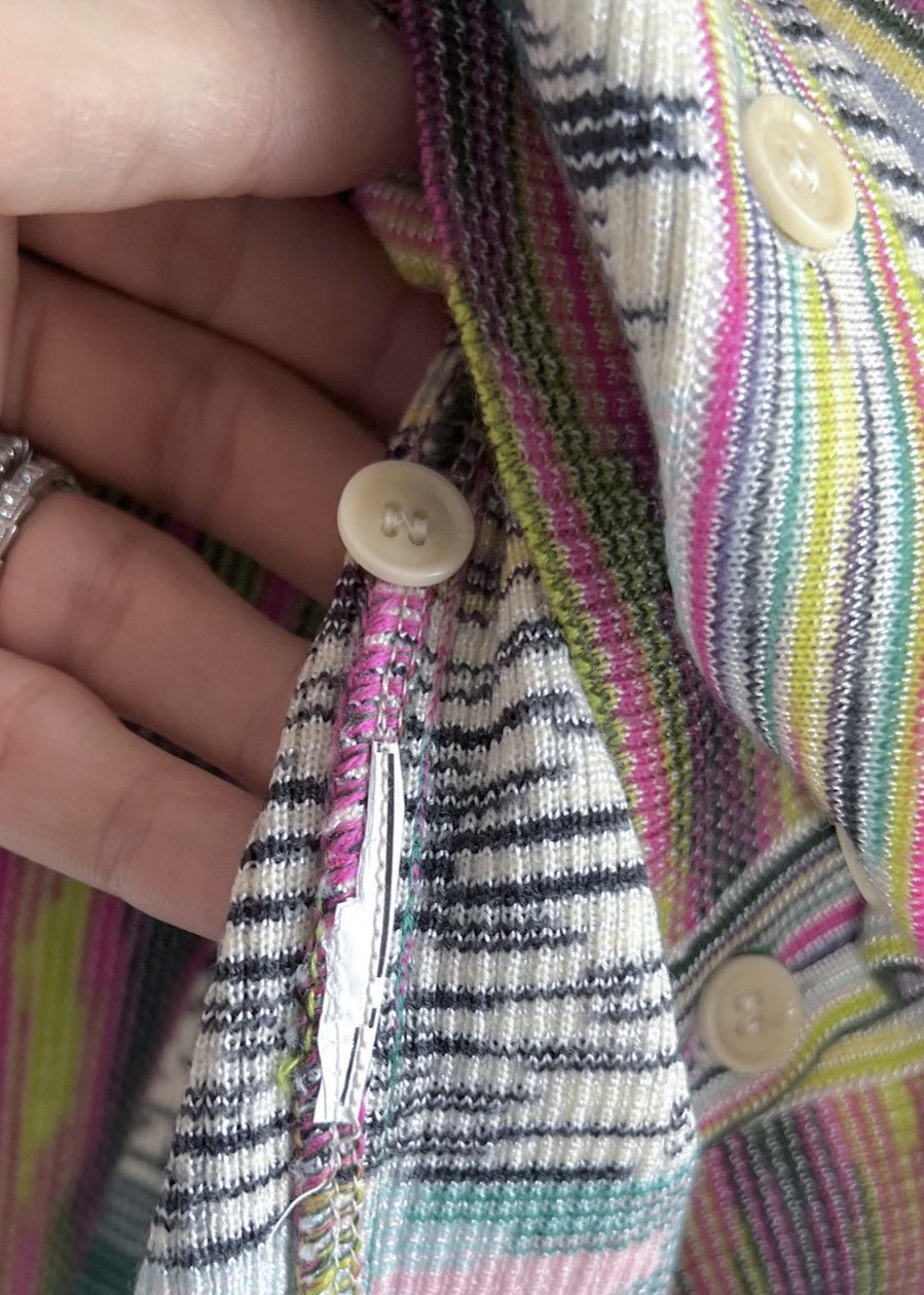 Missoni M Missoni Pink Multi Stripes Cardigan Size M / US 6-8 / IT 42-44 - 4 Thumbnail