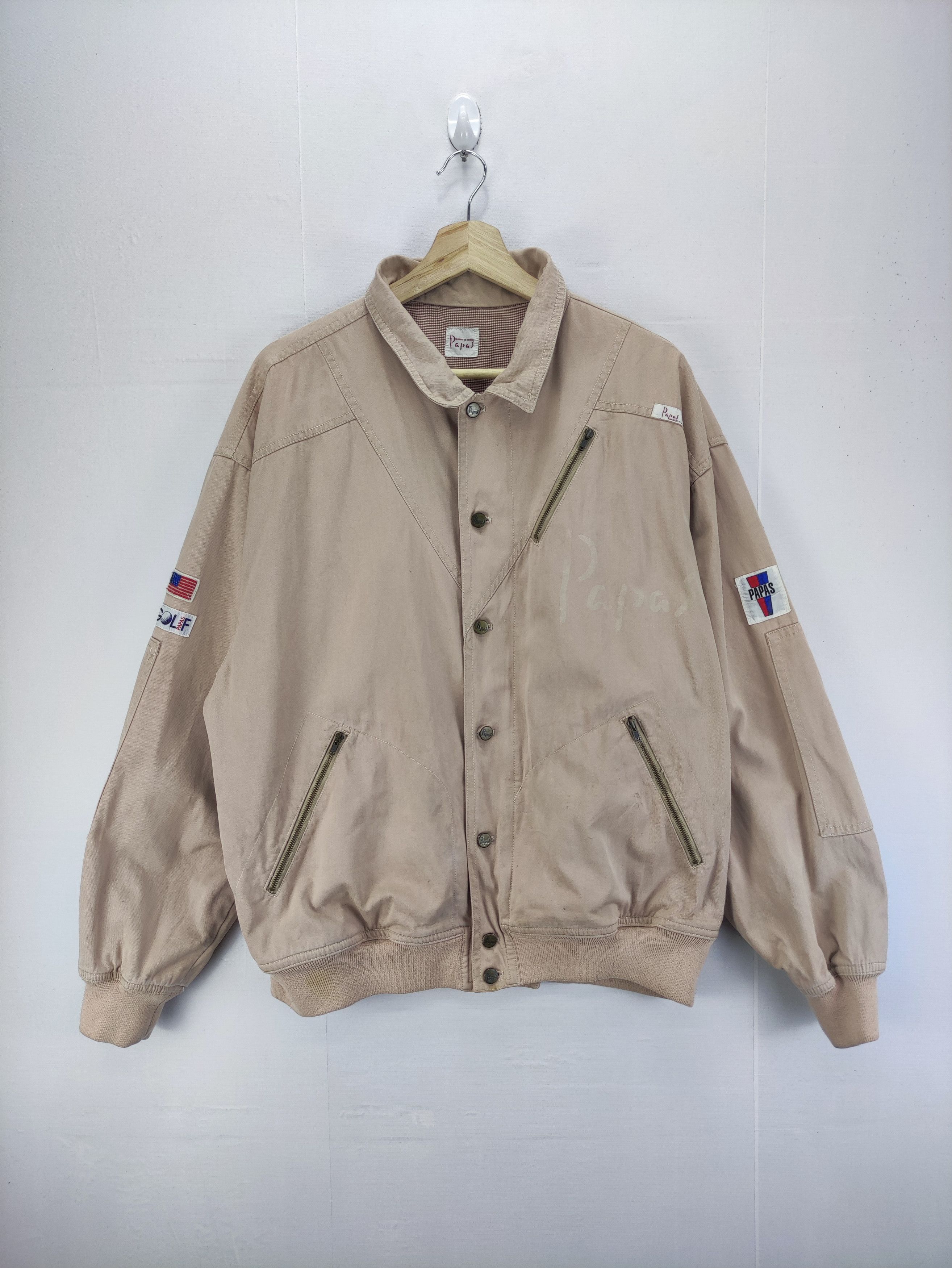 Japanese Brand Vintage Papas Golf Zipper Jacket Size US XL / EU 56 / 4 - 1 Thumbnail