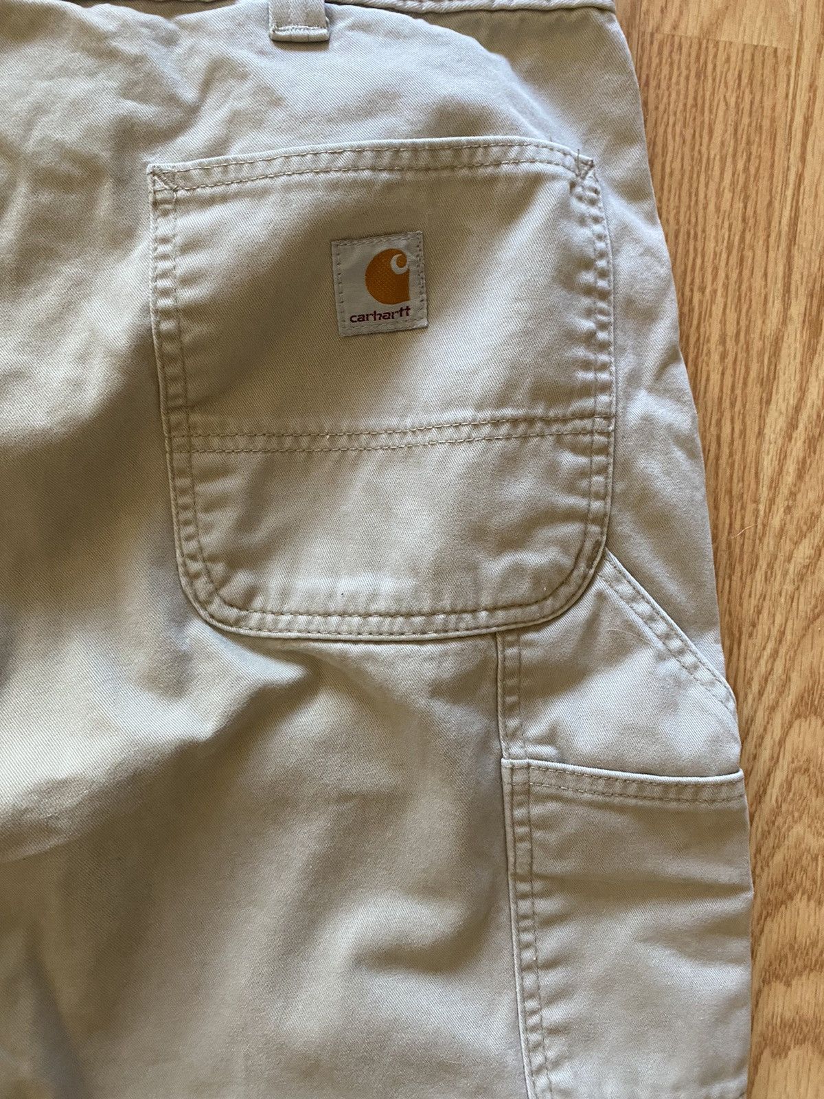 Carhartt × Vintage Carhartt Carpenter Pants Cream Vintage Work Pants Workwear Size US 36 / EU 52 - 5 Thumbnail