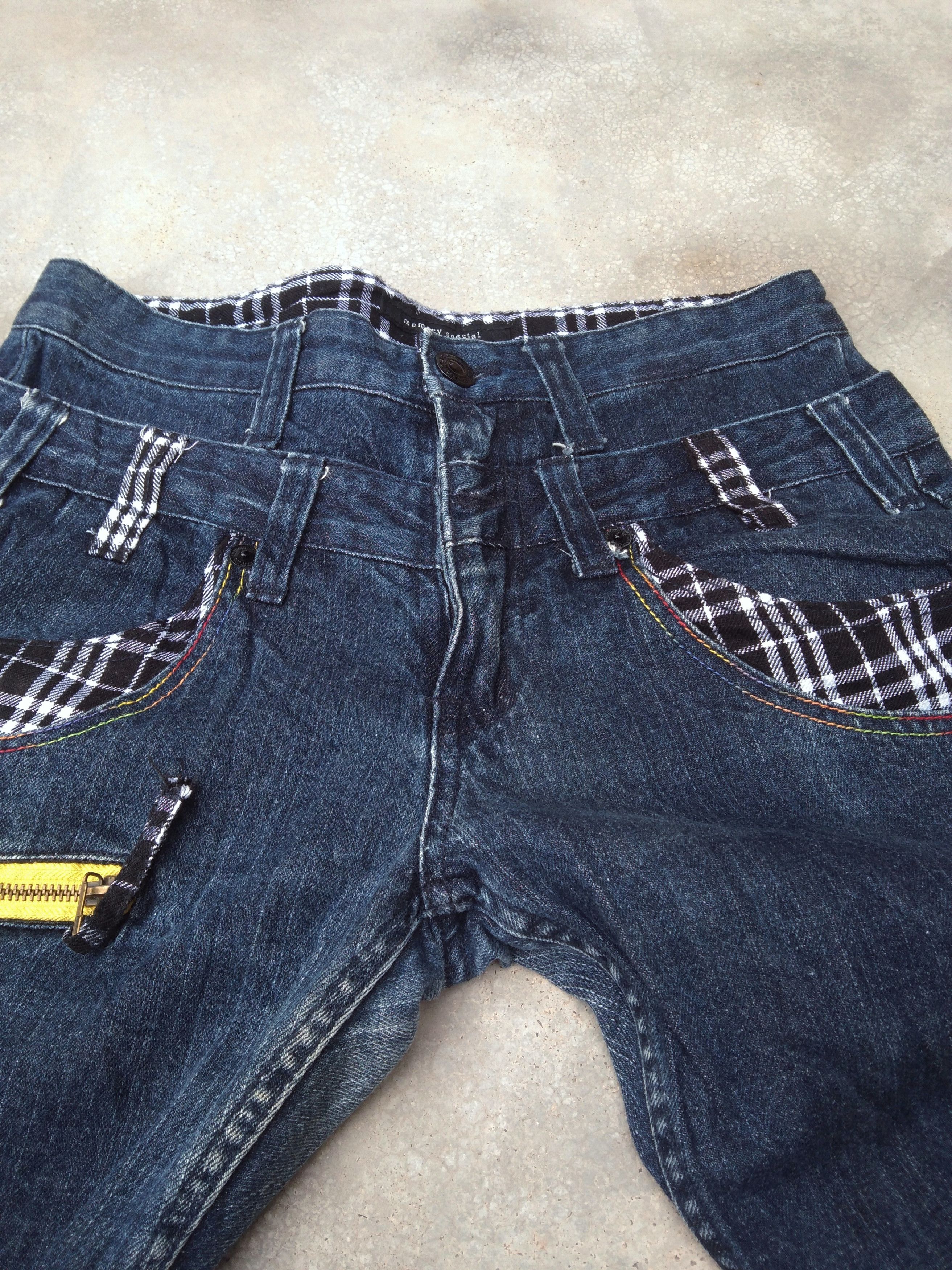 Japanese Brand × Jean × Vintage Vintage Japan Jeans Double Waist Retro Punk Style Denim Size US 30 / EU 46 - 6 Thumbnail