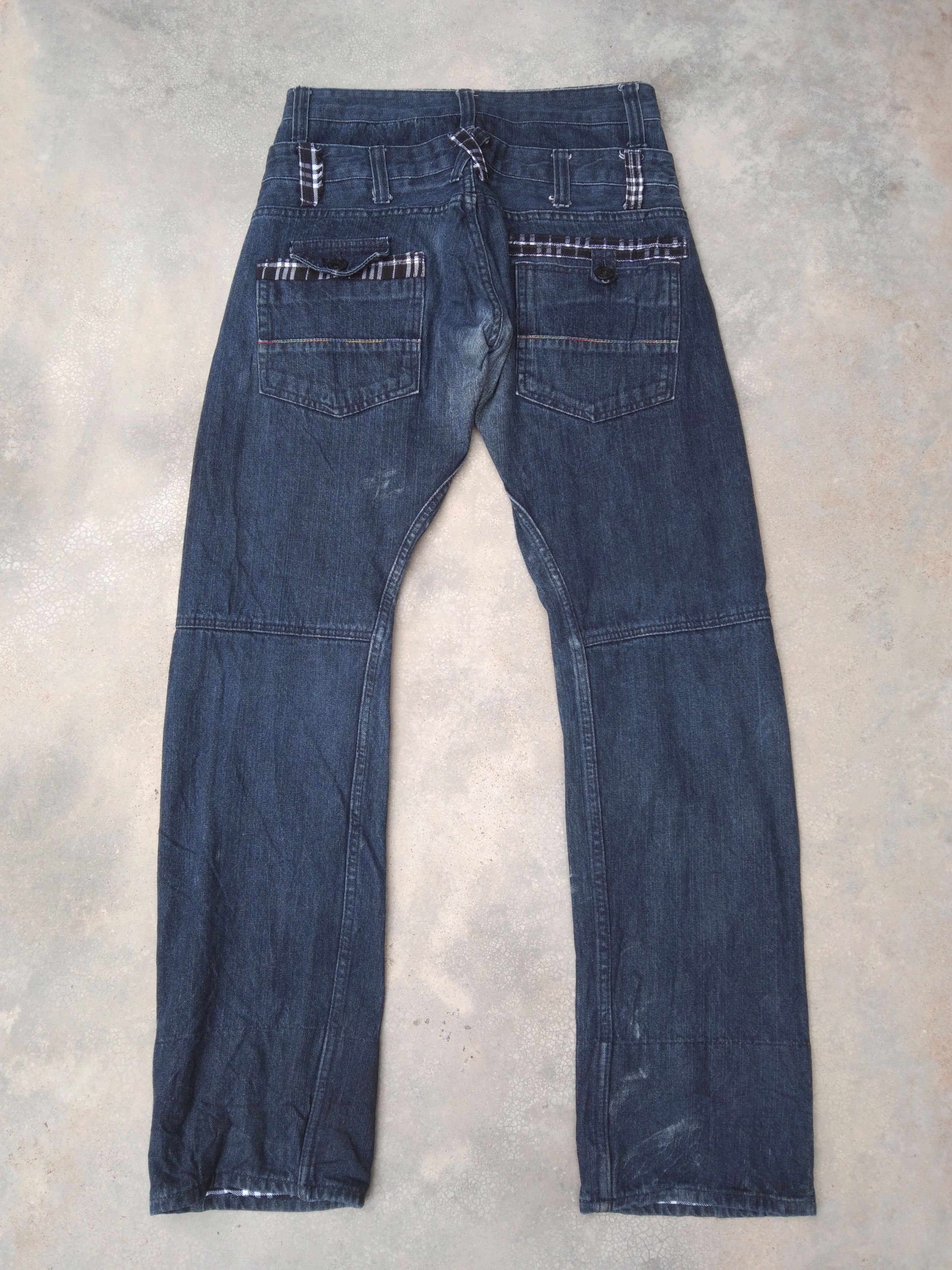 Japanese Brand × Jean × Vintage Vintage Japan Jeans Double Waist Retro Punk Style Denim Size US 30 / EU 46 - 2 Thumbnail