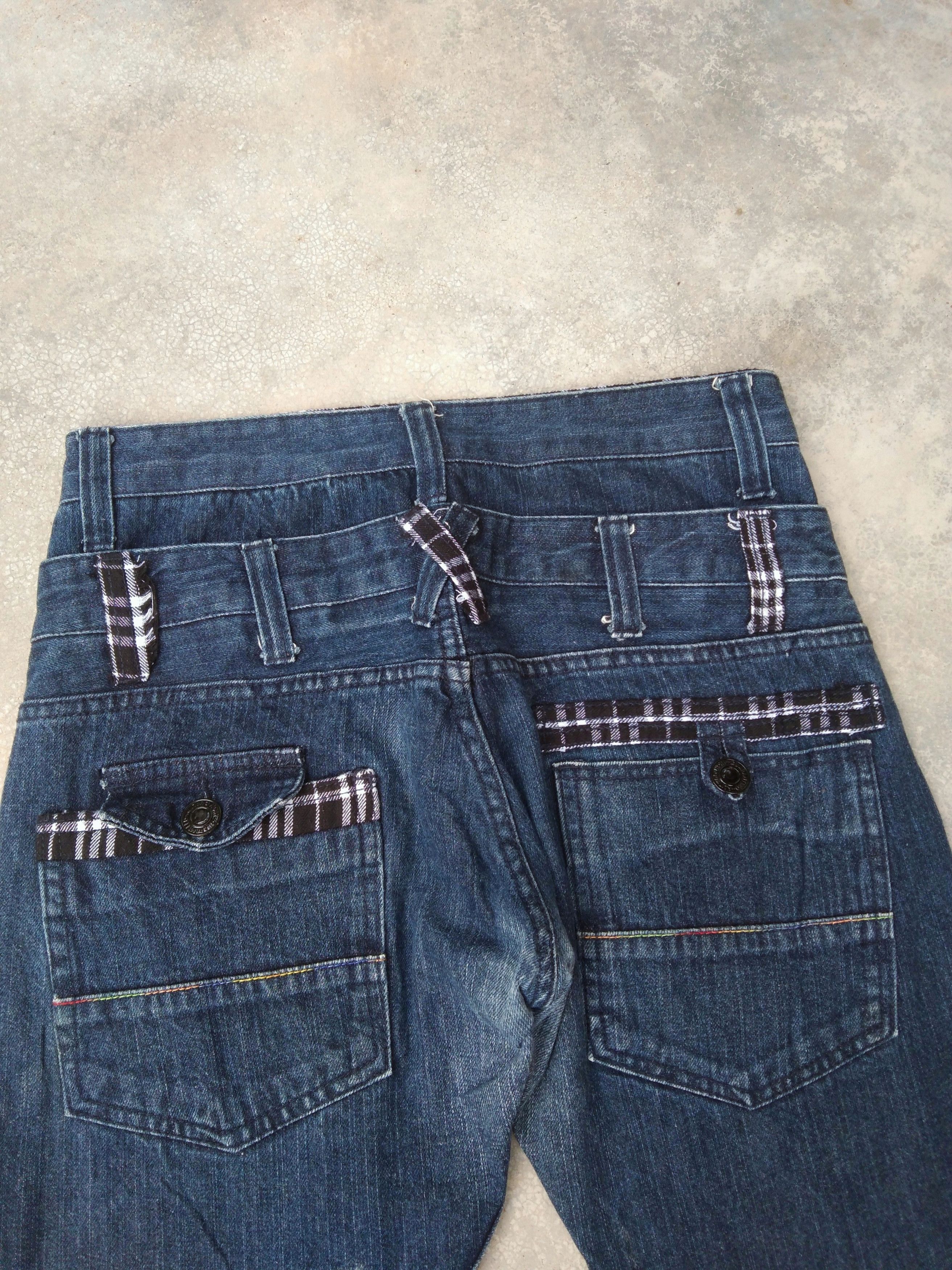 Japanese Brand × Jean × Vintage Vintage Japan Jeans Double Waist Retro Punk Style Denim Size US 30 / EU 46 - 3 Thumbnail