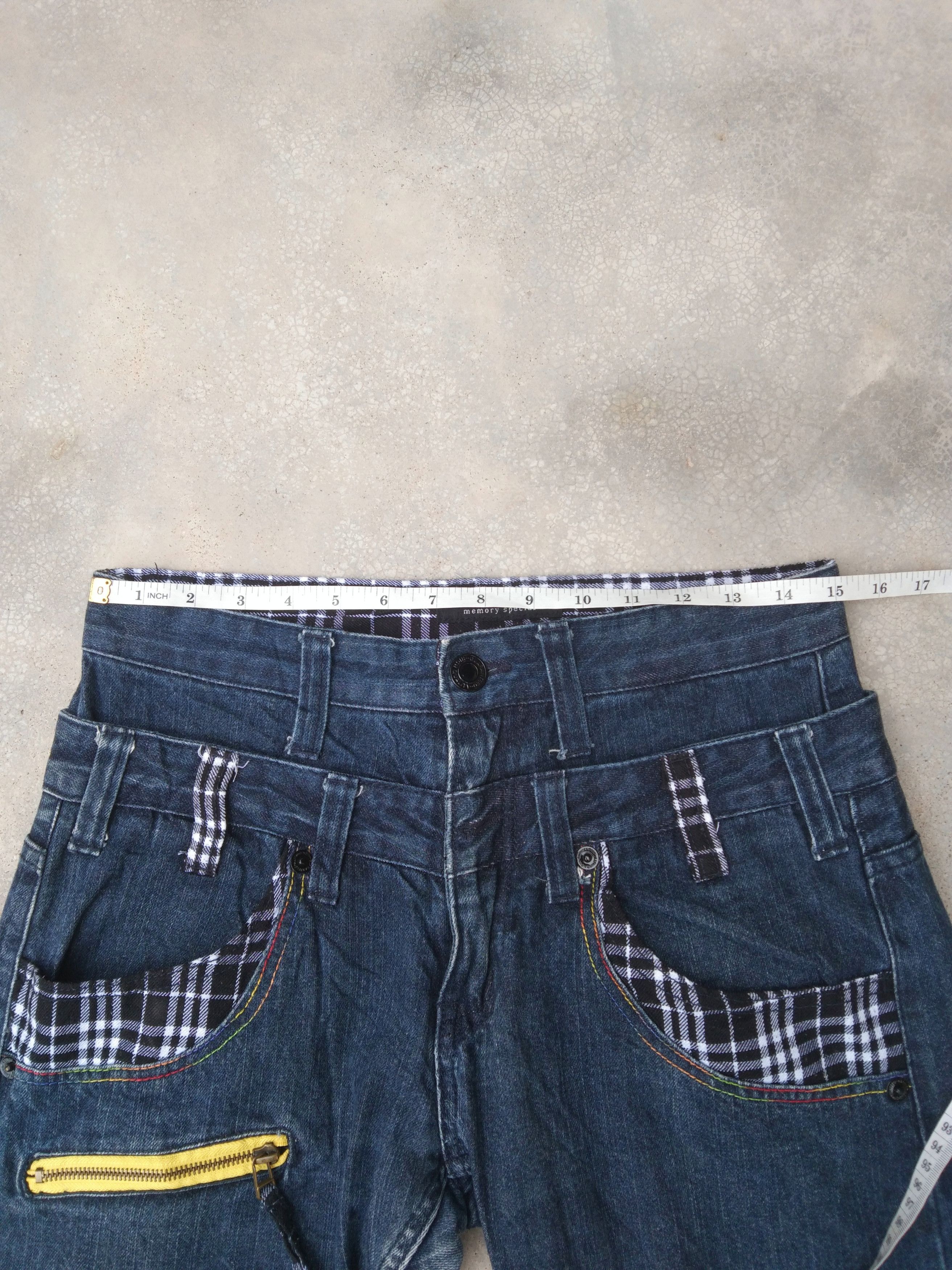 Japanese Brand × Jean × Vintage Vintage Japan Jeans Double Waist Retro Punk Style Denim Size US 30 / EU 46 - 5 Thumbnail