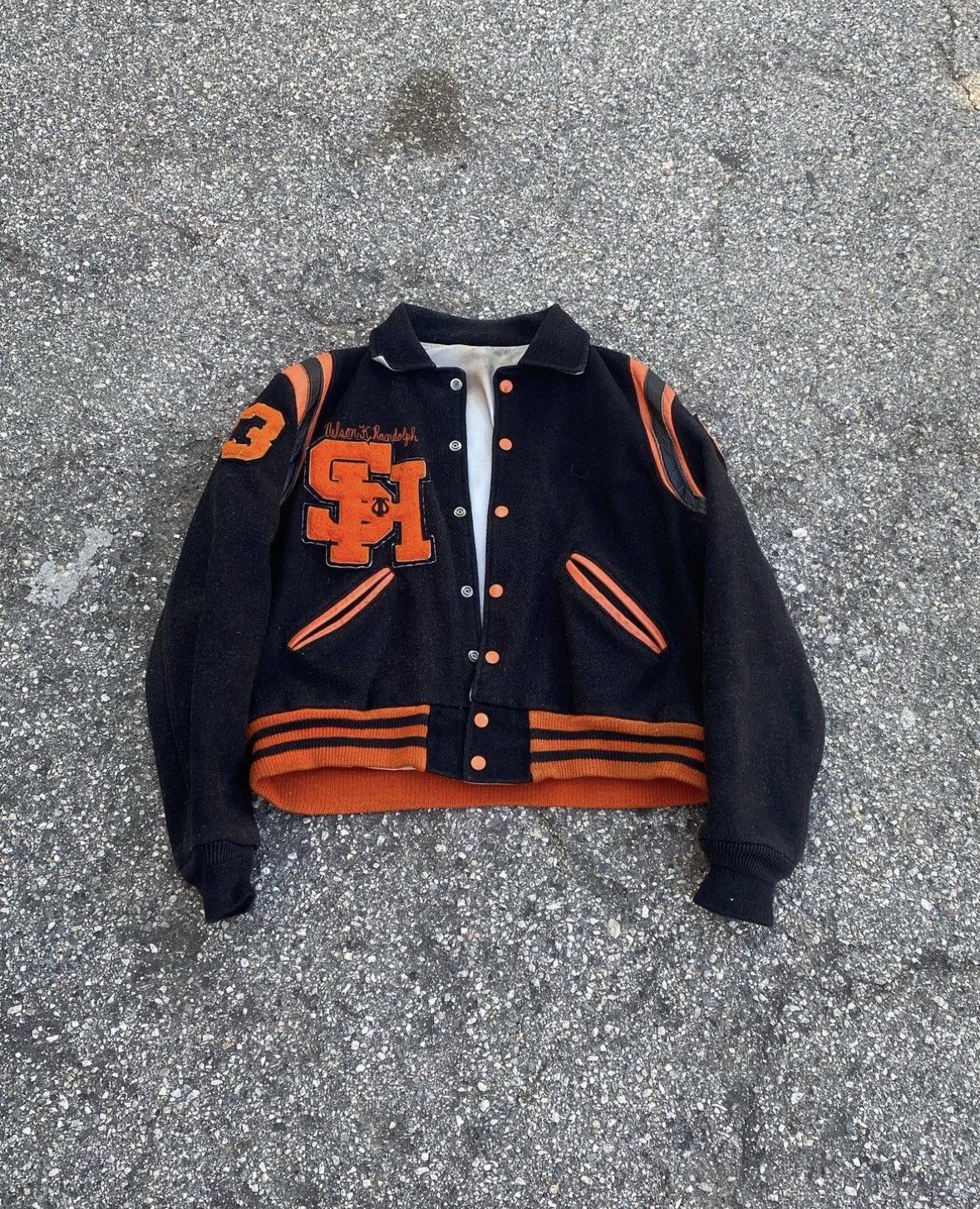 Varsity Jacket × Vintage vintage 1970s letterman band varsity jacket