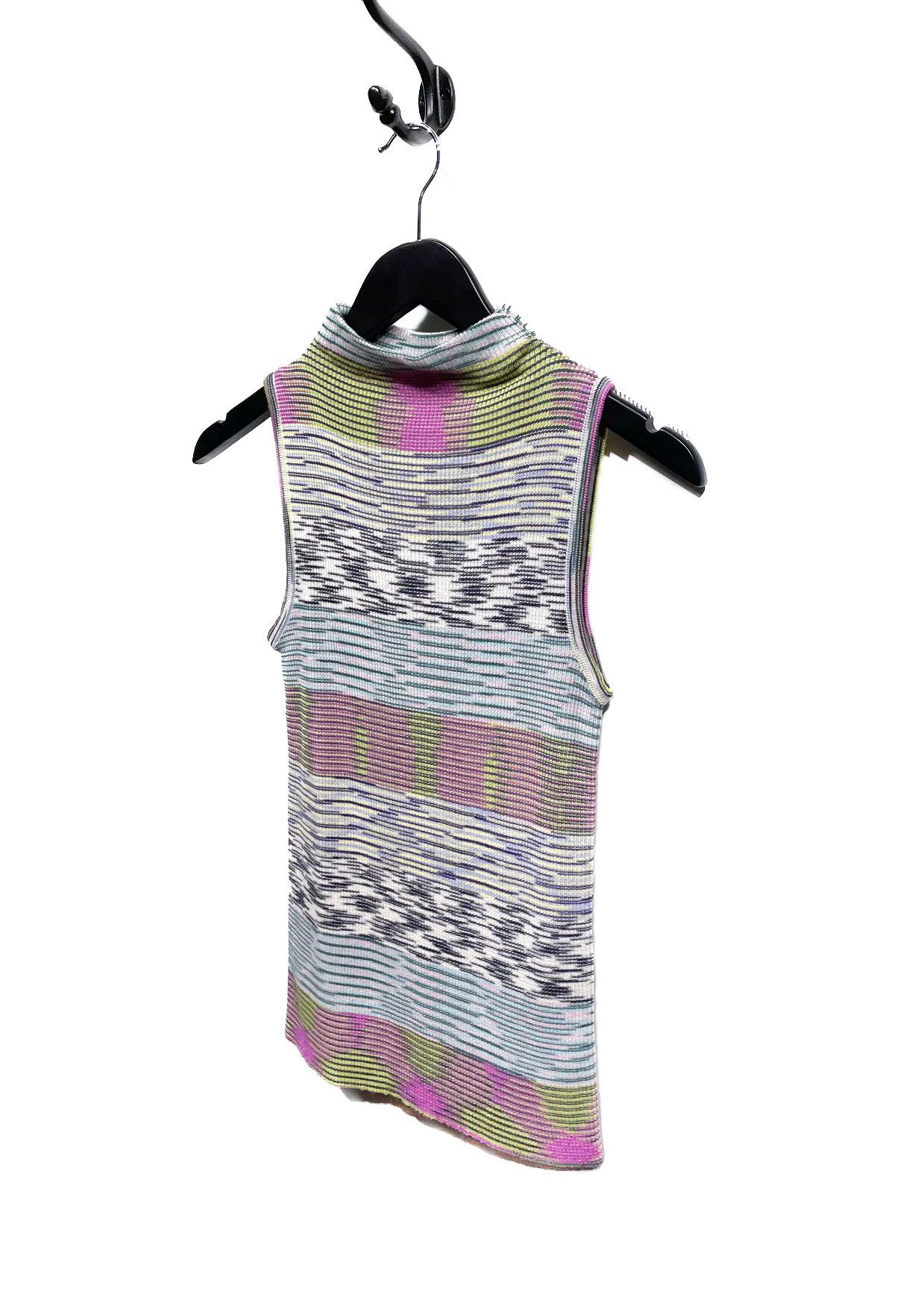 Missoni M Missoni Pink Multi Stripes Sleeveless Turtleneck Size S / US 4 / IT 40 - 2 Thumbnail