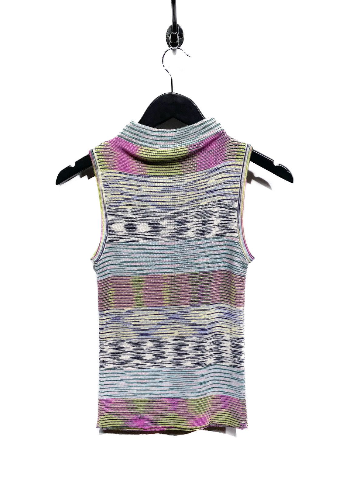 Missoni M Missoni Pink Multi Stripes Sleeveless Turtleneck Size S / US 4 / IT 40 - 4 Thumbnail