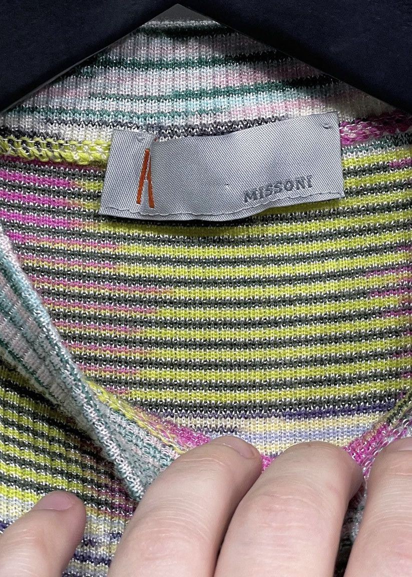 Missoni M Missoni Pink Multi Stripes Sleeveless Turtleneck Size S / US 4 / IT 40 - 3 Thumbnail