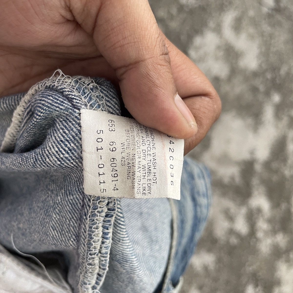 Vintage 90s Levis Lot 501 Distressed Denim Jeans Denim