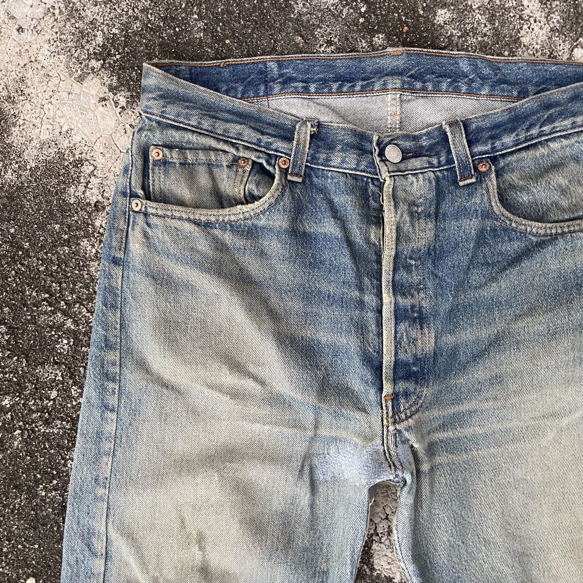 Vintage 90s Levis Lot 501 Distressed Denim Jeans Denim