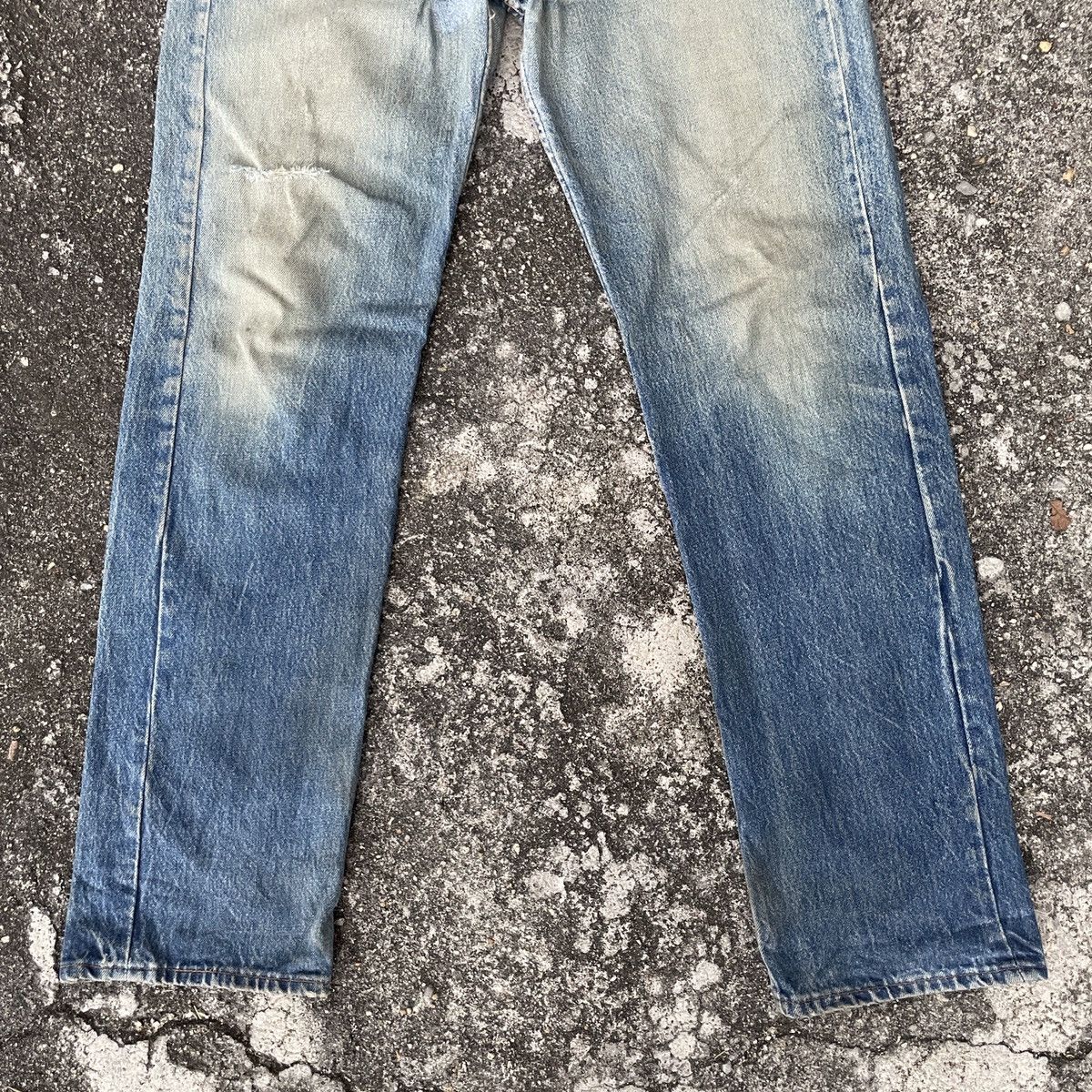 Vintage 90s Levis Lot 501 Distressed Denim Jeans Denim