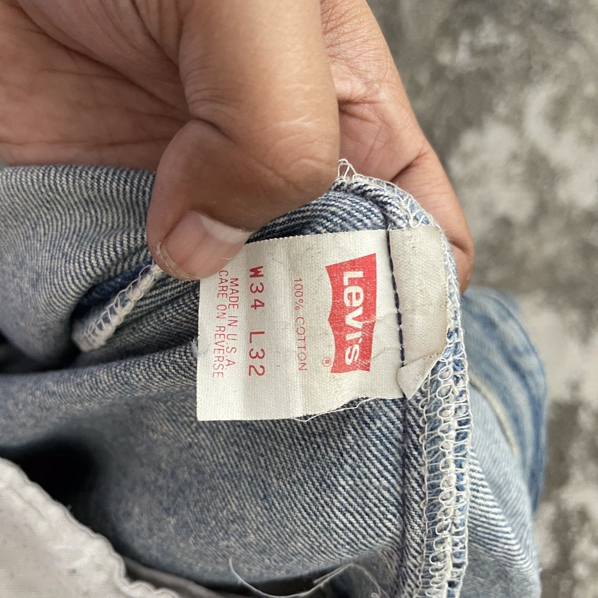 Vintage 90s Levis Lot 501 Distressed Denim Jeans Denim