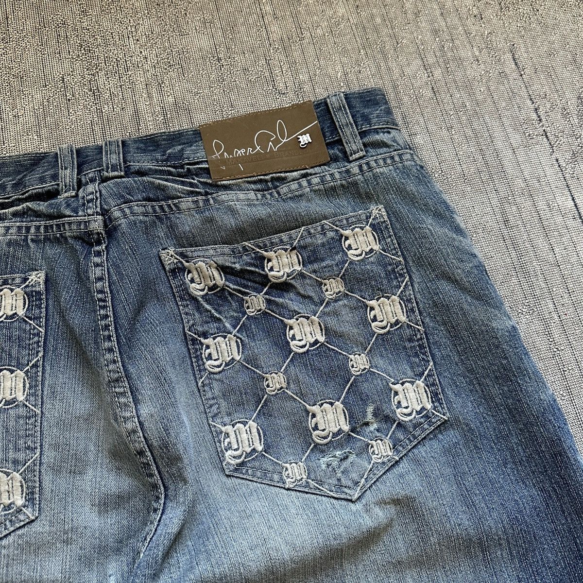 Makaveli × Rap Tees × Vintage Vintage Makaveli 2Pac Distressed Baggy Pants Size US 38 / EU 54 - 10 Thumbnail