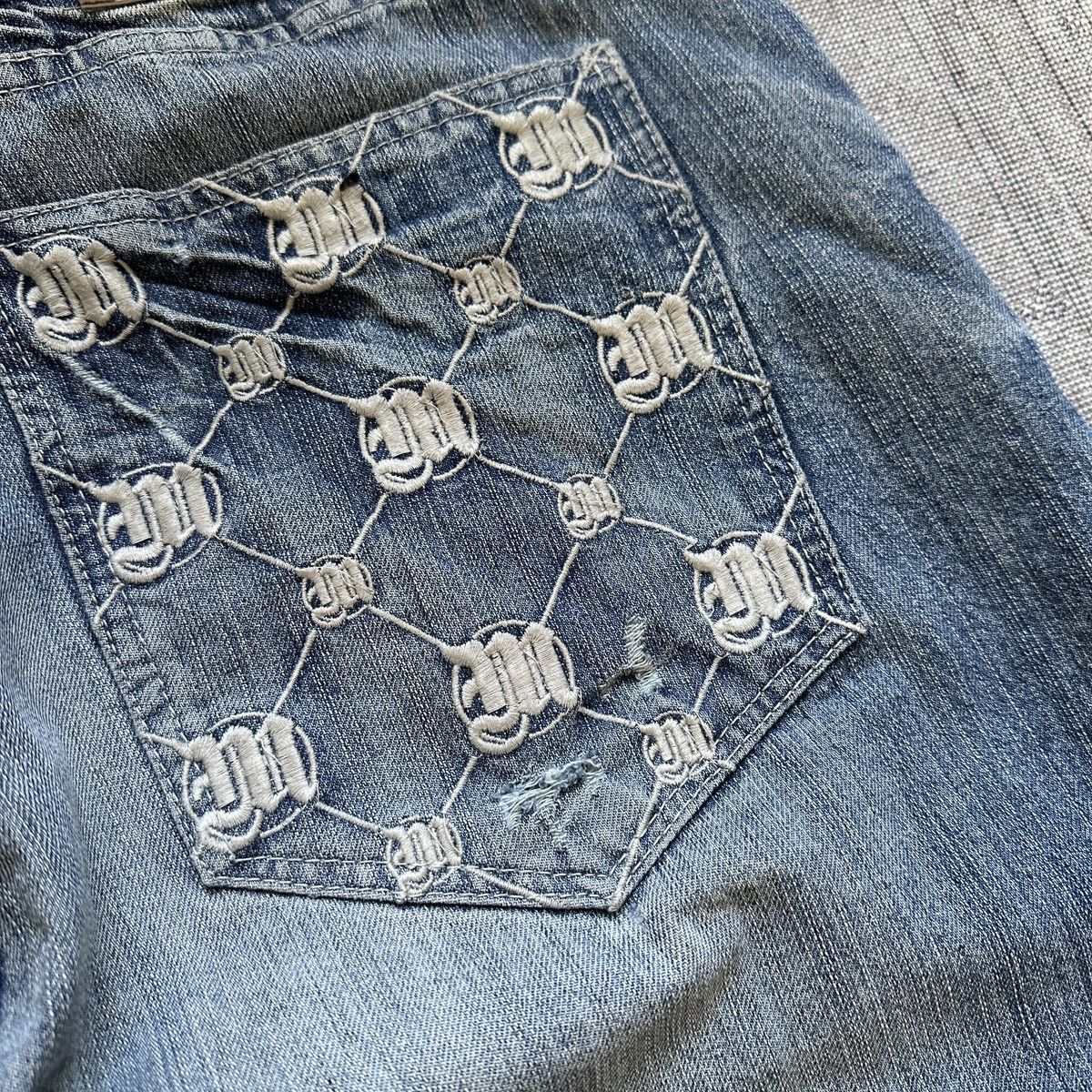 Makaveli × Rap Tees × Vintage Vintage Makaveli 2Pac Distressed Baggy Pants Size US 38 / EU 54 - 12 Thumbnail
