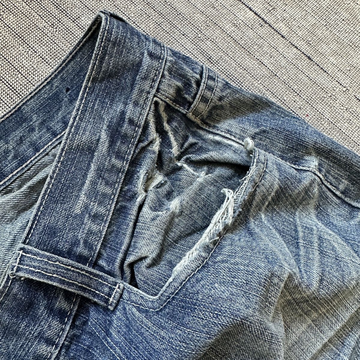 Makaveli × Rap Tees × Vintage Vintage Makaveli 2Pac Distressed Baggy Pants Size US 38 / EU 54 - 6 Thumbnail