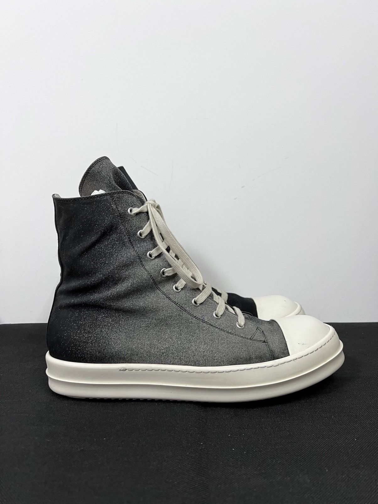 Rick Owens Drkshdw Rick owens drkshdw gradient ramones high top sneakers sz45 Size US 12 / EU 45 - 2 Thumbnail