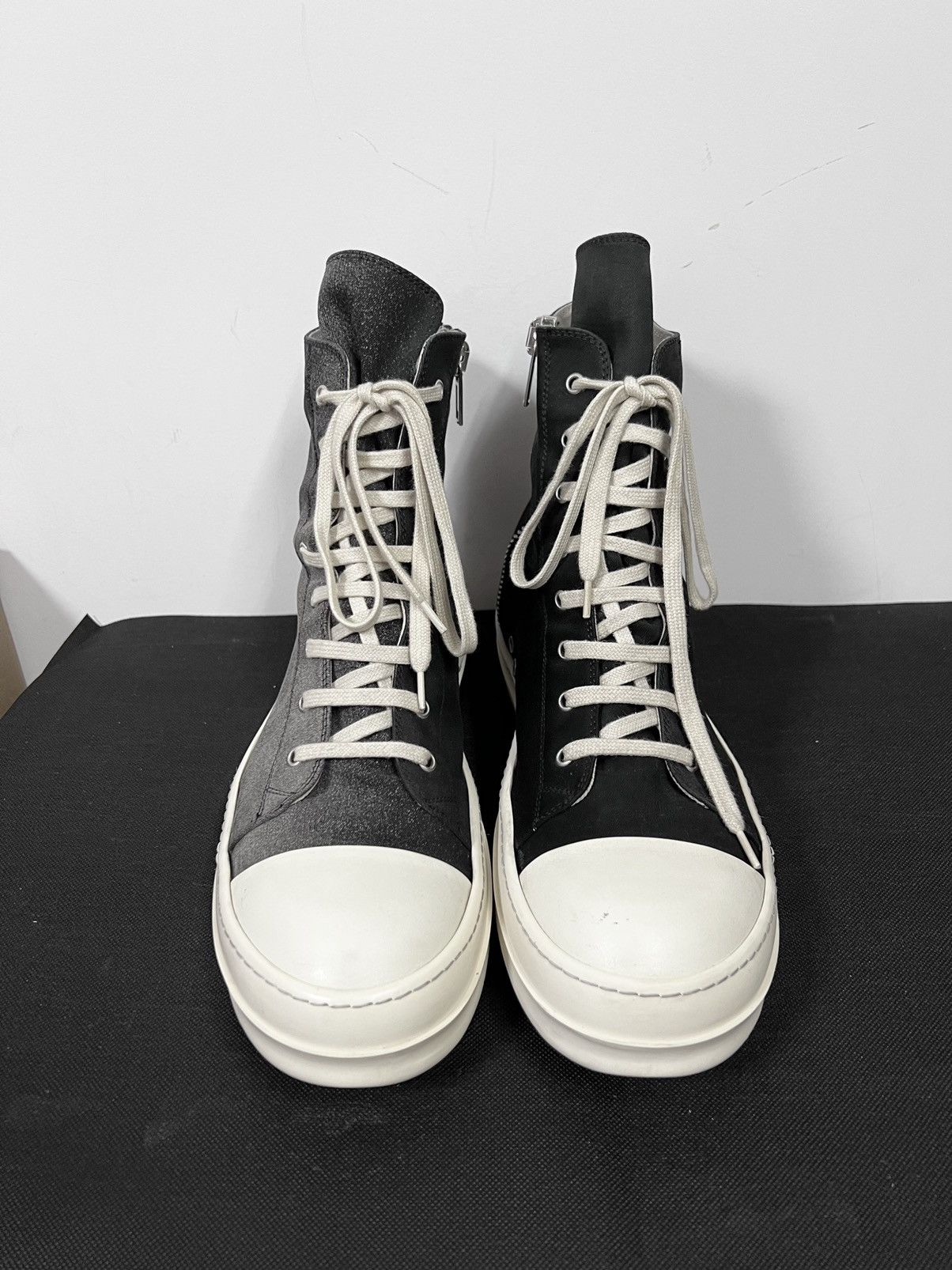 Rick Owens Drkshdw Rick owens drkshdw gradient ramones high top sneakers sz45 Size US 12 / EU 45 - 3 Thumbnail