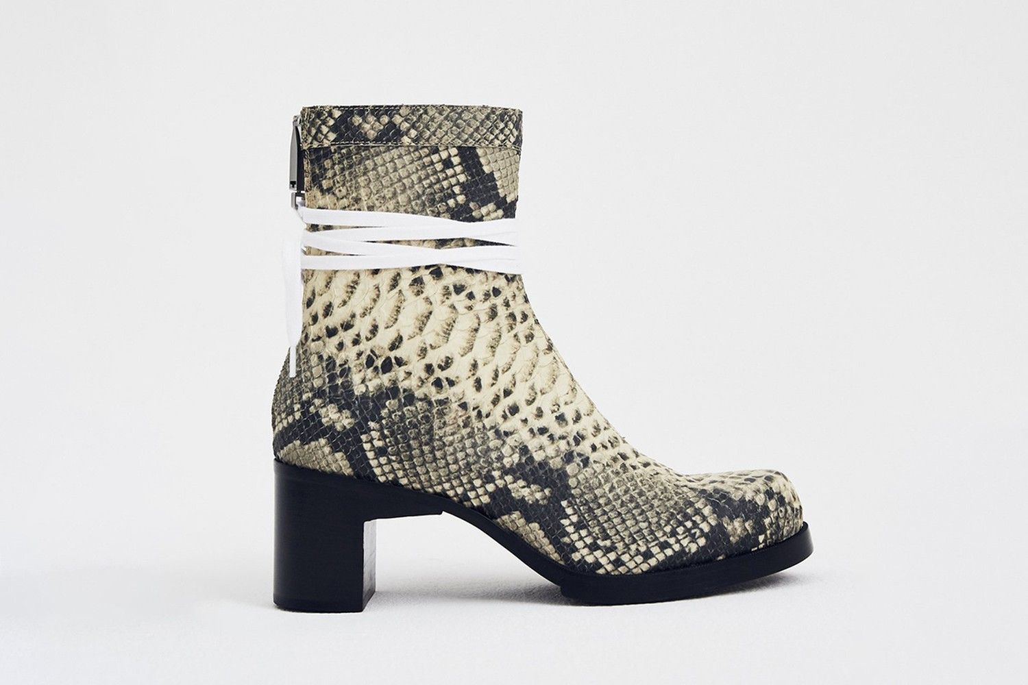 1017 ALYX 9SM Bowie Heels Embossed leather snakeskin Size US 7 / EU 40 - 4 Thumbnail