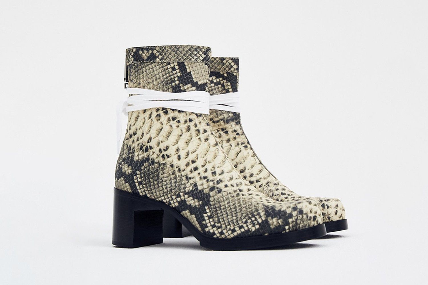 1017 ALYX 9SM Bowie Heels Embossed leather snakeskin Size US 7 / EU 40 - 2 Thumbnail