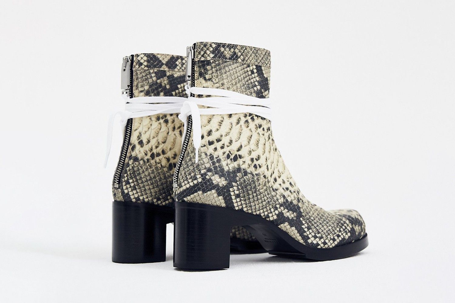1017 ALYX 9SM Bowie Heels Embossed leather snakeskin Size US 7 / EU 40 - 3 Thumbnail