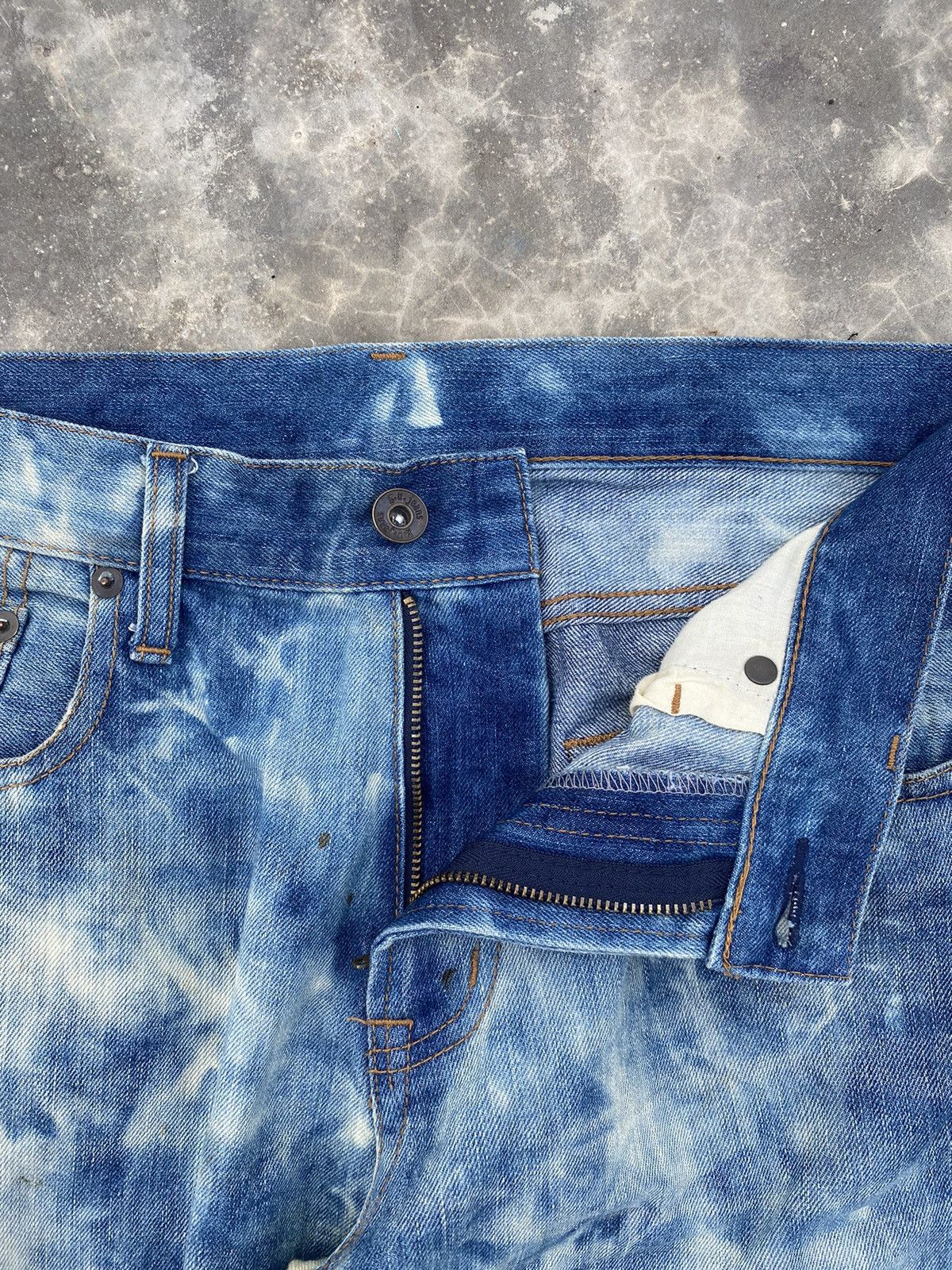 GU GU bleched denim pants Size US 33 - 6 Thumbnail