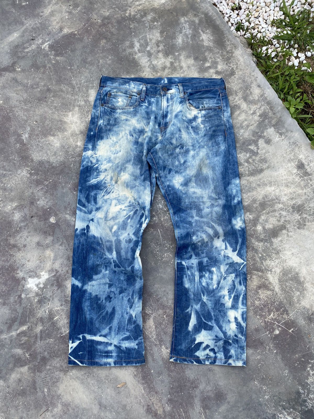 GU GU bleched denim pants Size US 33 - 1 Thumbnail