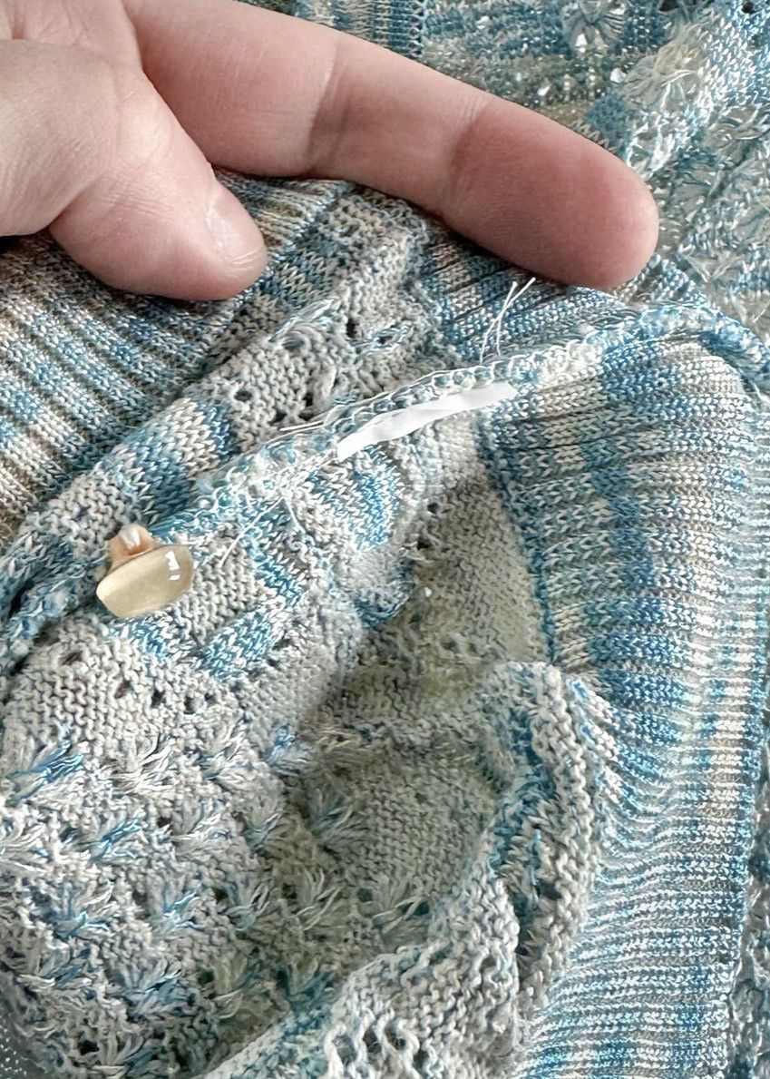 Missoni M Missoni Turquoise Cropped Cardigan Size M / US 6-8 / IT 42-44 - 5 Thumbnail