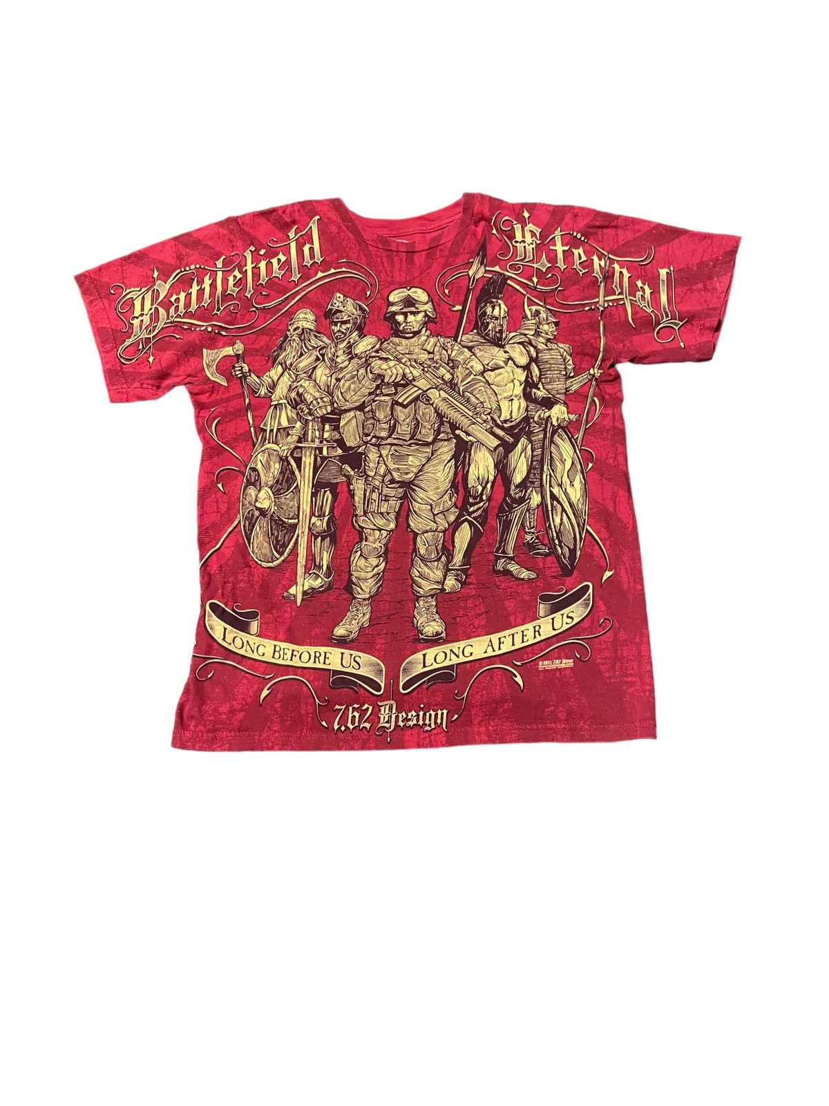 Japanese Brand Vintage affliction style army T-shirt gun 1990s Size US M / EU 48-50 / 2 - 1 Thumbnail