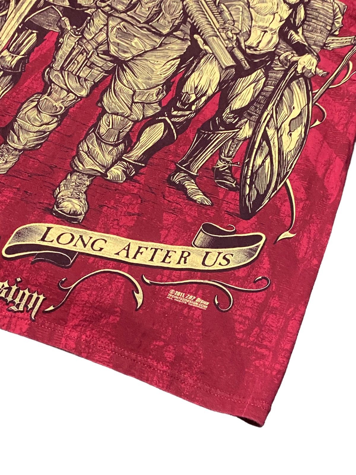 Japanese Brand Vintage affliction style army T-shirt gun 1990s Size US M / EU 48-50 / 2 - 4 Thumbnail