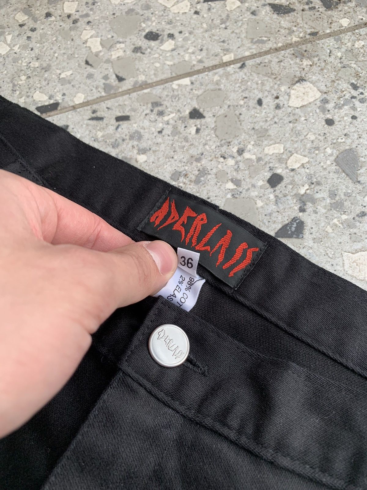 Japanese Brand Aderlass Gothic Cargo Punk Bondage Rap Pants Size US 36 / EU 52 - 10 Thumbnail
