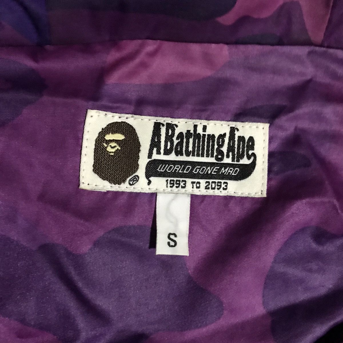 Bape Bape Purple Color Camo Windbreaker Jacket S Size US S / EU 44-46 / 1 - 4 Thumbnail